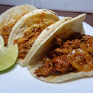 Choriqueso taco